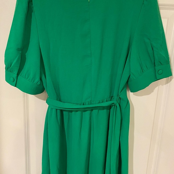 NWT Women’s DKNY Apple Green Dress Size 12 Belt Long Short Sleeve New! $119 - Picture 6 of 11